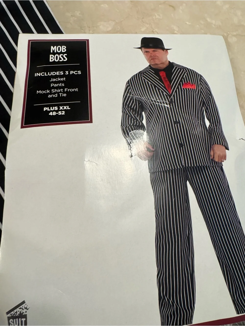 Mob Boss Gangster Costume Plus XXL Halloween- jacket not included